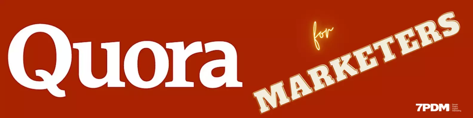 You are currently viewing Quora for Marketing Professionals. The most comprehensive guide